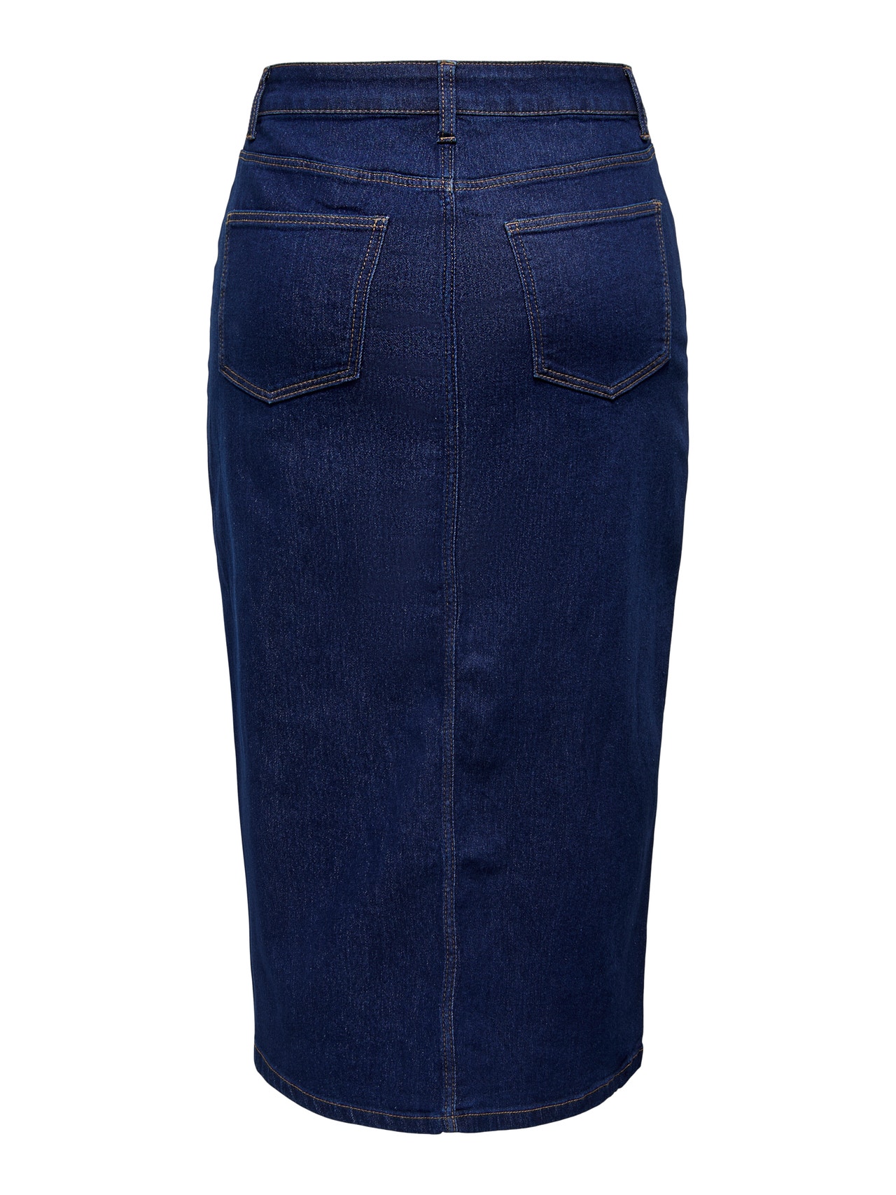 ONLY Midi denim skirt -Dark Blue Denim - 15300608