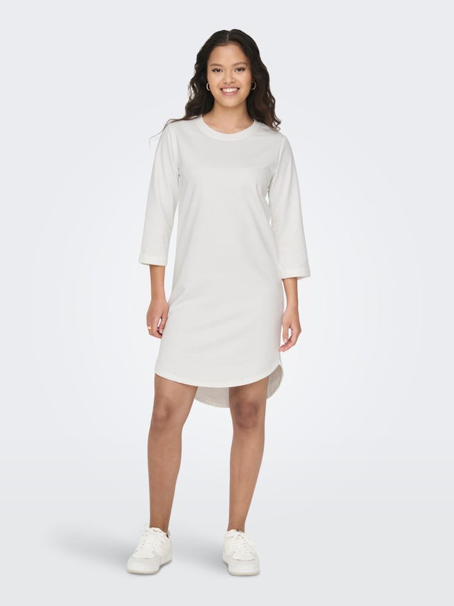 ONLY 3/4-sleeve sweat dress - 15300622