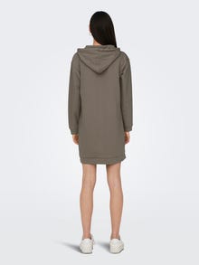 ONLY Sweat dress with o-neck -Driftwood - 15300623
