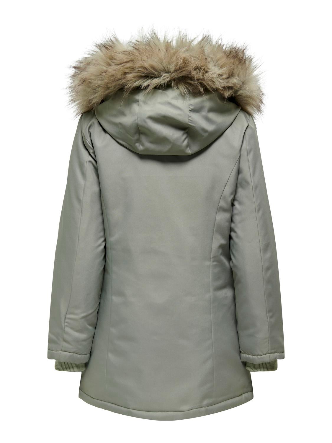 Parka femme fausse fourrure hot sale