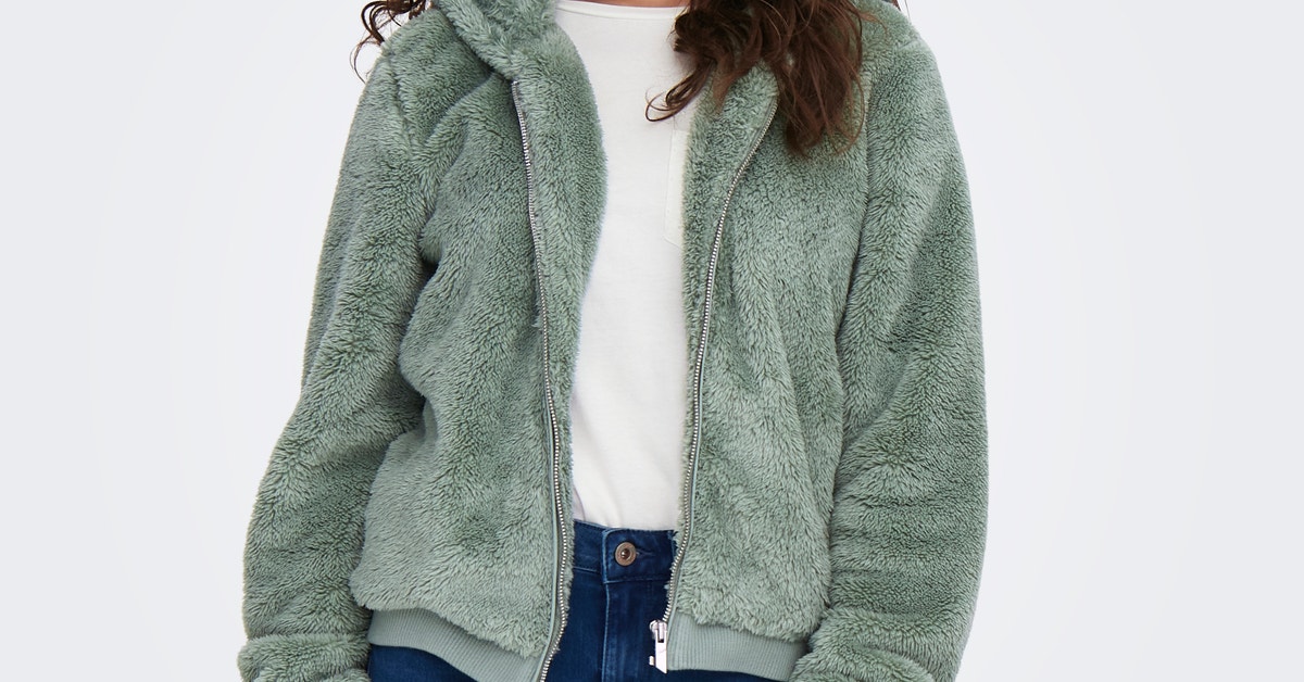 ONLY ONLNEWANNA CONTACT - Fleecejas - beige ONLY ONLNEWANNA CONTACT - Fleecejas - beige