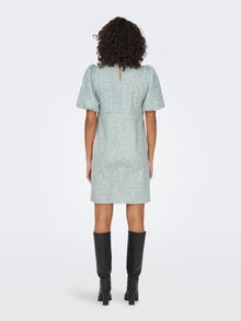 ONLY Regular Fit O-Neck Short dress -Chinois Green - 15300638