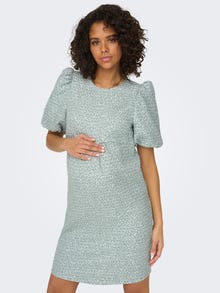 ONLY Regular Fit O-Neck Short dress -Chinois Green - 15300638