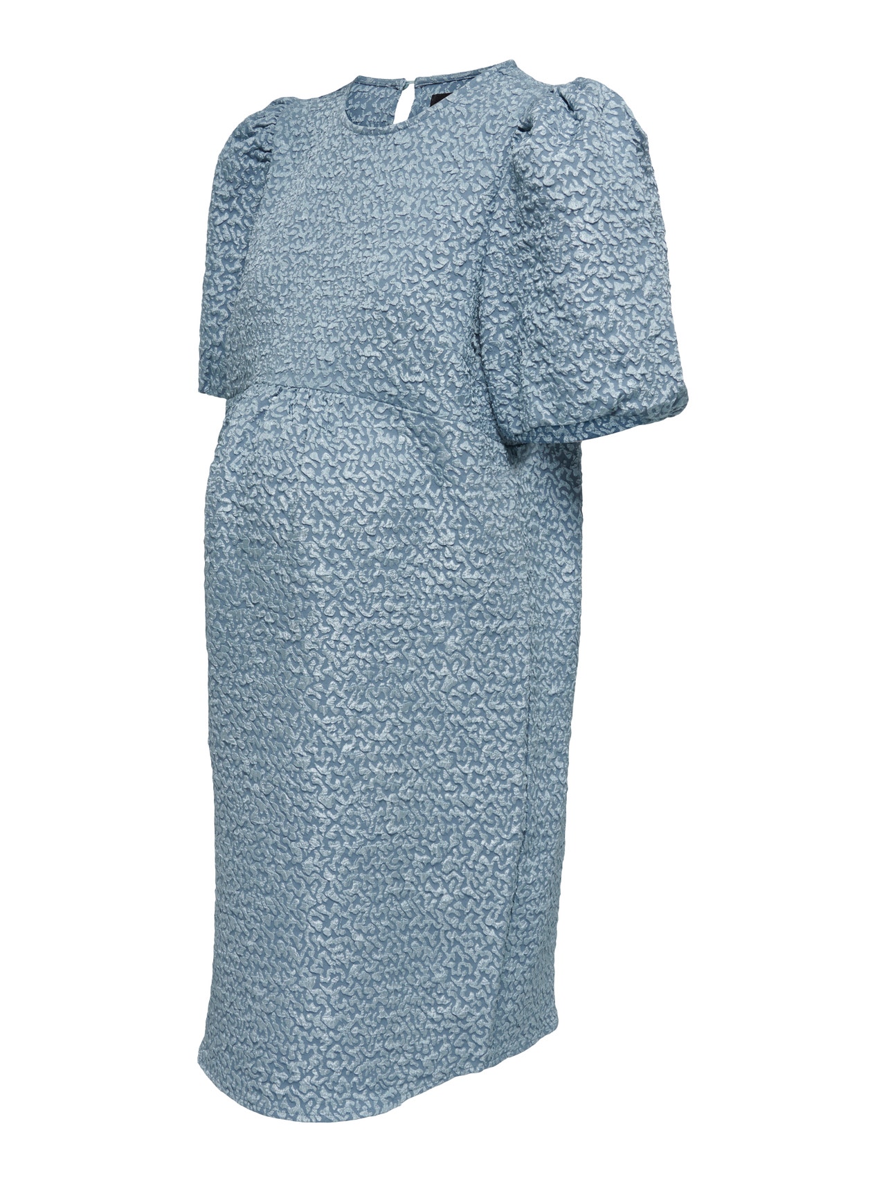 ONLY Vestido corto Corte regular Cuello redondo -Blue Mirage - 15300638