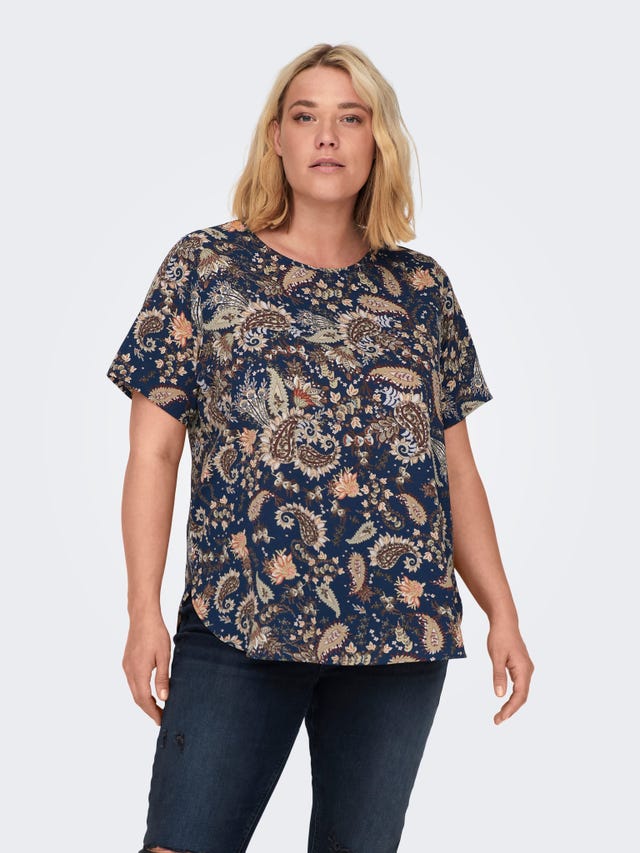 ONLY Curvy printed top - 15300676