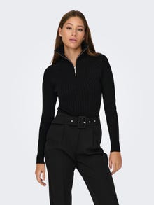 ONLY Pull-overs Col haut -Black - 15300681