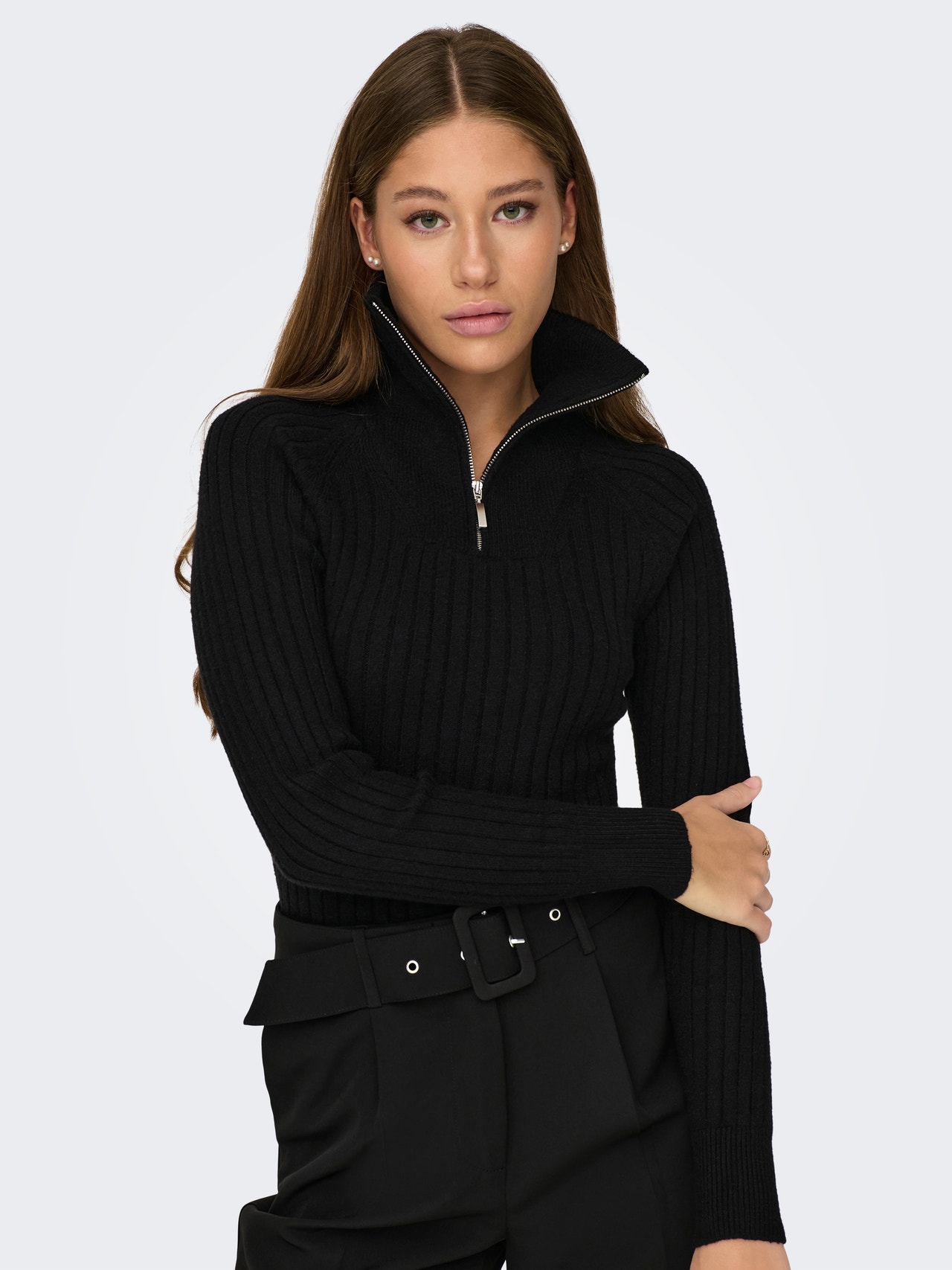 ONLY High neck Pullover -Black - 15300681