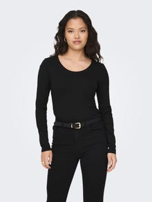 ONLY Regular Fit O-hals T-skjorte -Black - 15300684