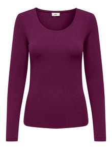 ONLY T-shirts Regular Fit Col rond -Purple Potion - 15300684