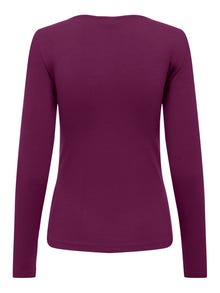 ONLY Regular Fit Round Neck T-Shirt -Purple Potion - 15300684
