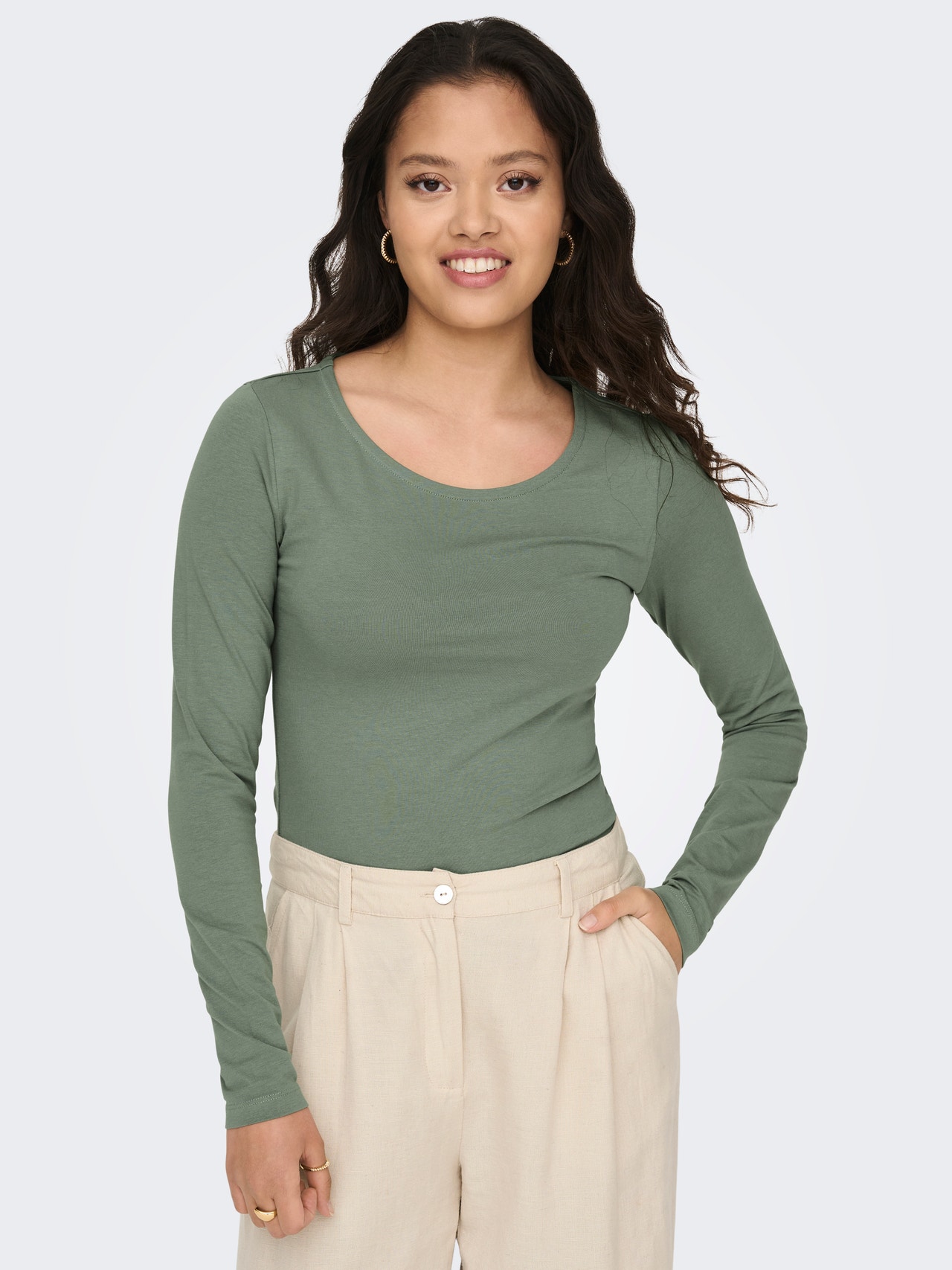 ONLY Tight fitted top -Sea Spray - 15300684