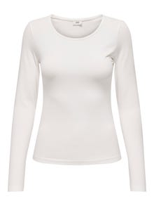 ONLY Regular fit O-hals T-shirts -Cloud Dancer - 15300684