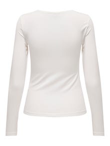 ONLY Regular Fit O-hals T-skjorte -Cloud Dancer - 15300684