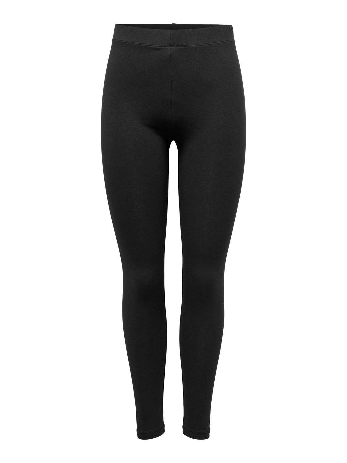 ONLY Leggings Tight Fit Taille moyenne -Black - 15300690