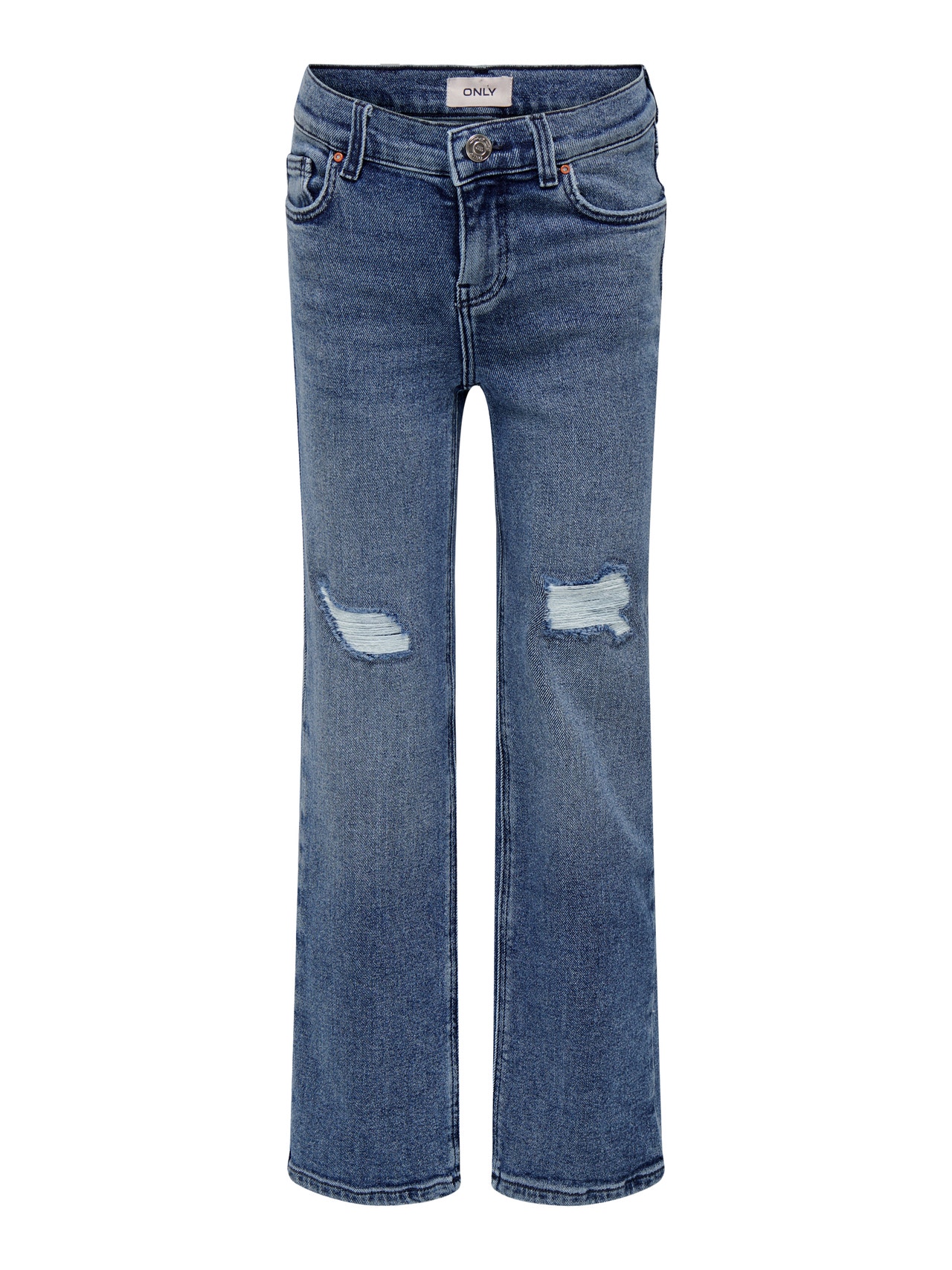ONLY Jeans Wide Leg Fit -Medium Blue Denim - 15300735