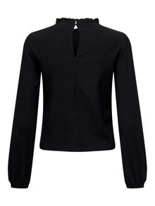 ONLY Top with long sleeves and high neck -Black - 15300749