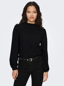 ONLY Regular fit Hoge hals T-shirts -Black - 15300749