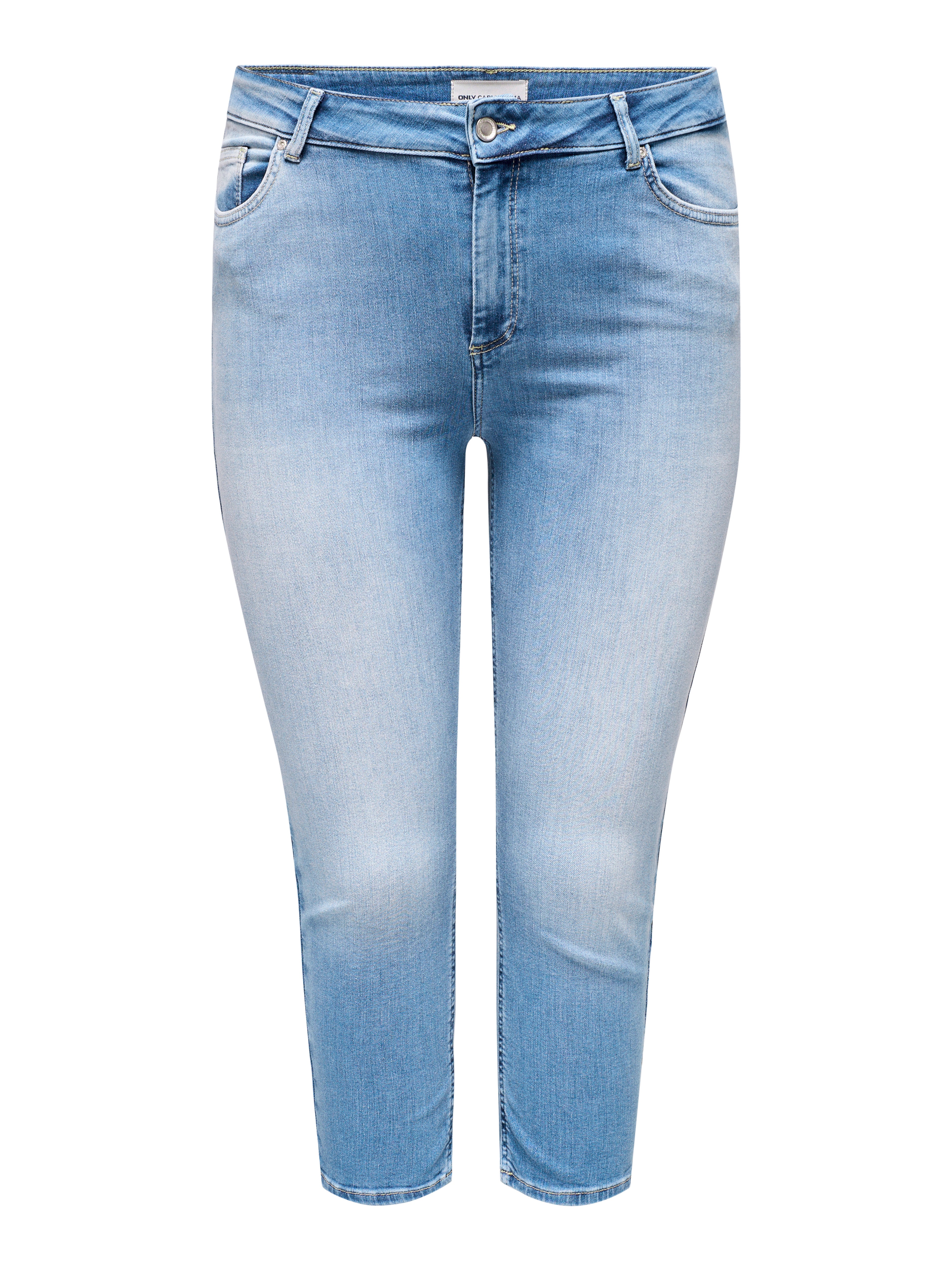 Thumbnail - Carwilly Mittlere Taille Capri Skinny Fit Jeans