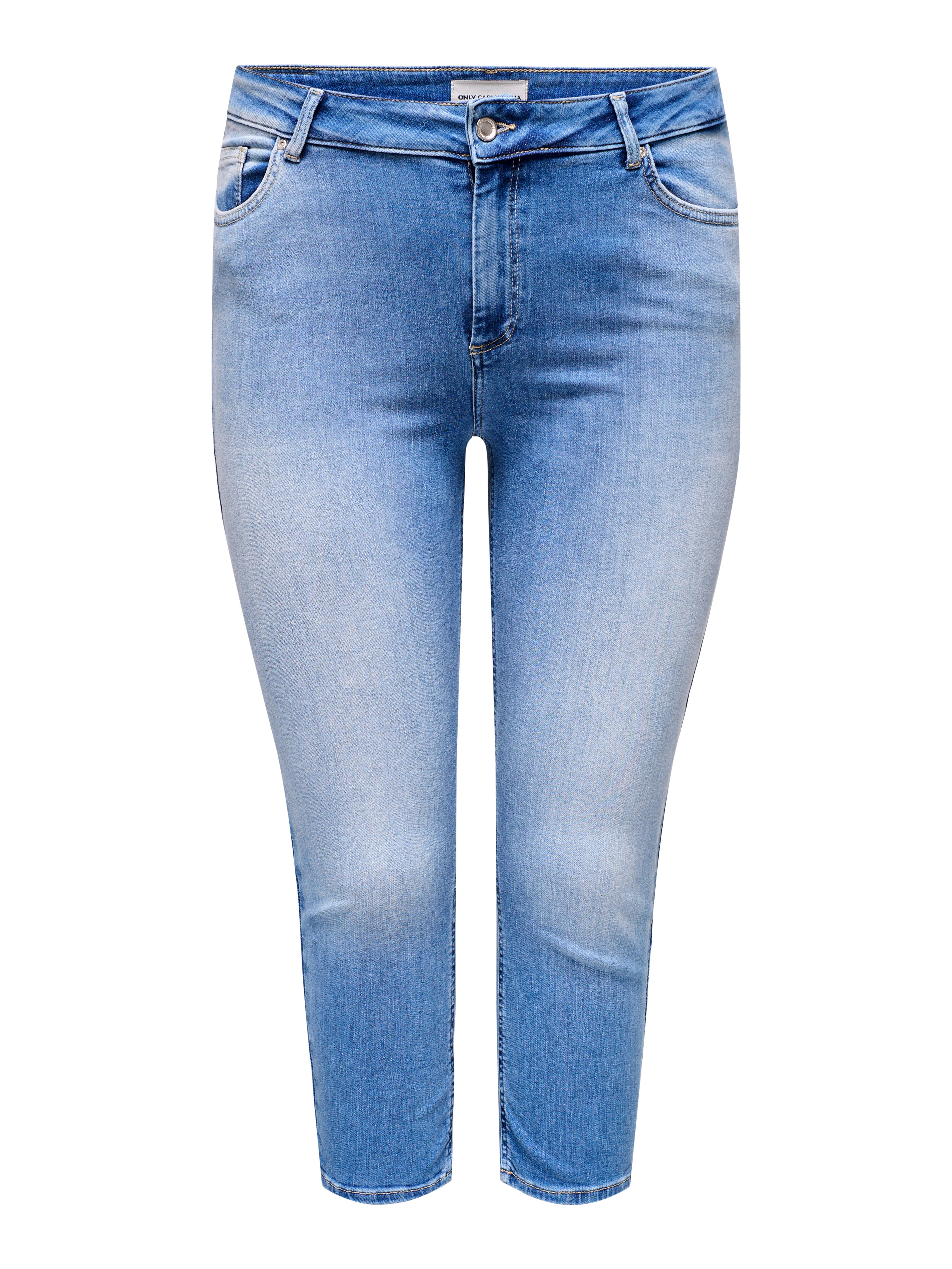 Thumbnail - Carwilly Mittlere Taille Capri Skinny Fit Jeans