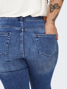 ONLY CARWILLY Mid waist capri Skinny Fit Jeans -Medium Blue Denim - 15300751
