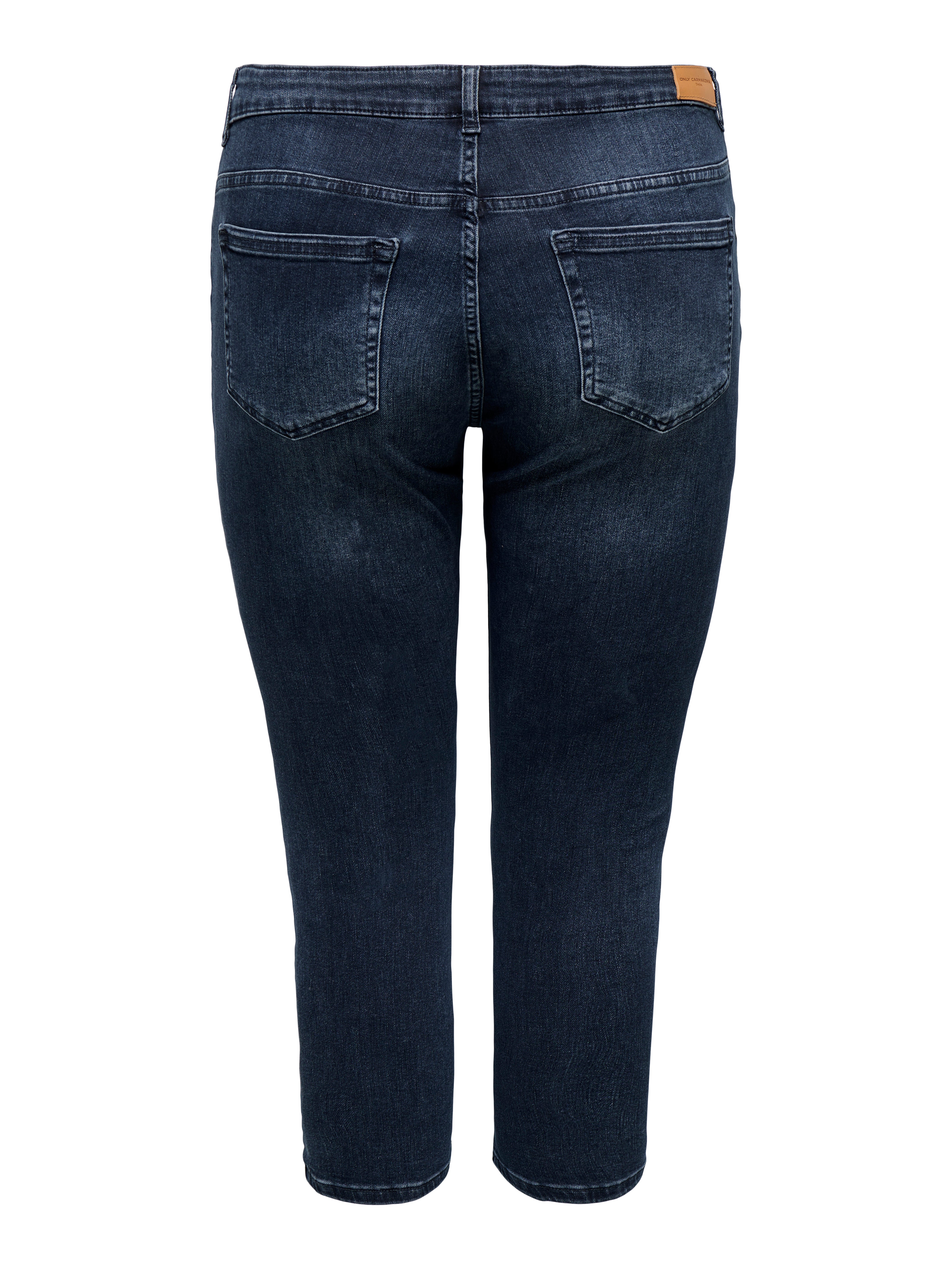 Thumbnail - Carwilly Mittlere Taille Capri Skinny Fit Jeans