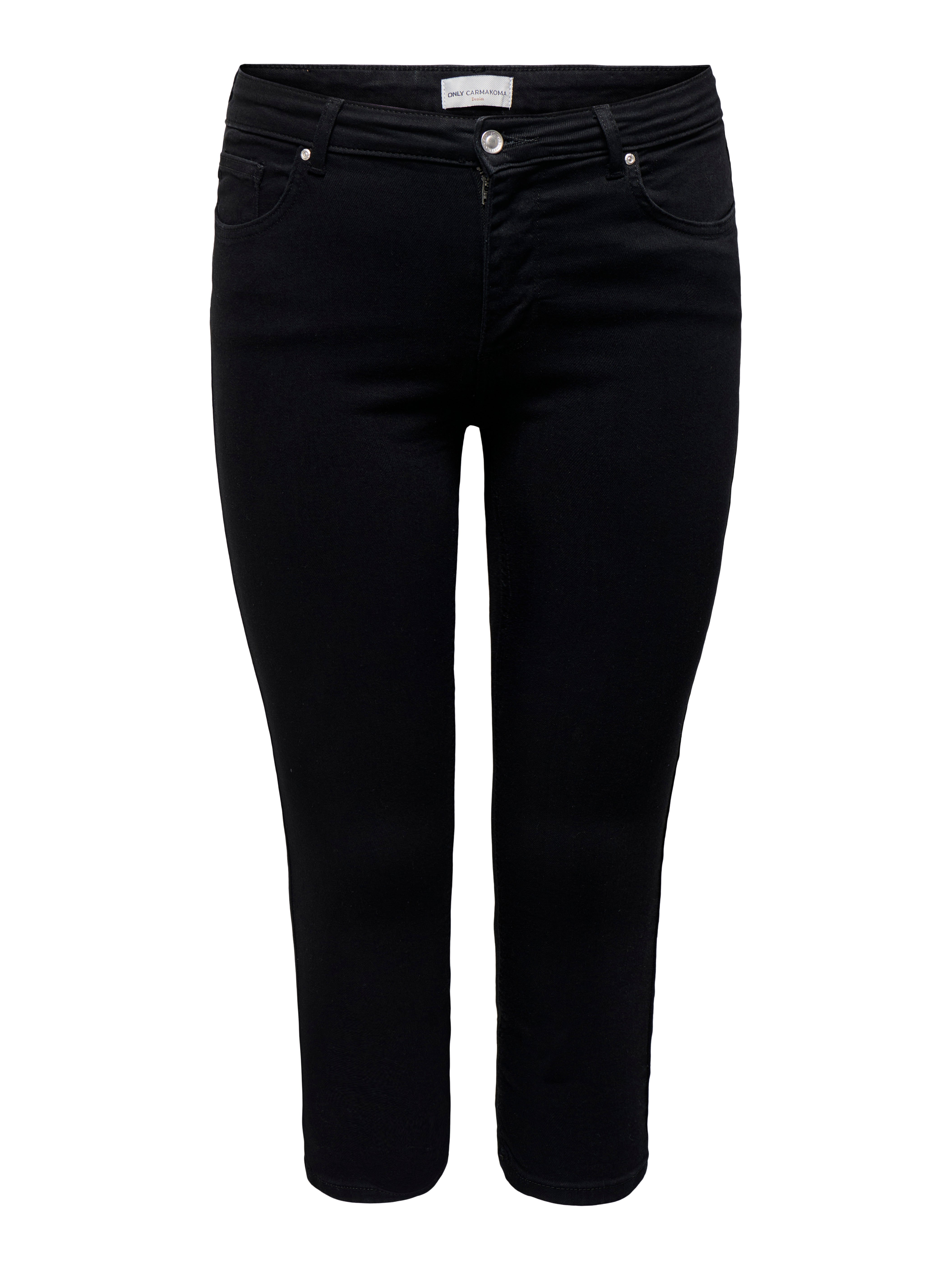 Thumbnail - Carwilly Mittlere Taille Capri Skinny Fit Jeans