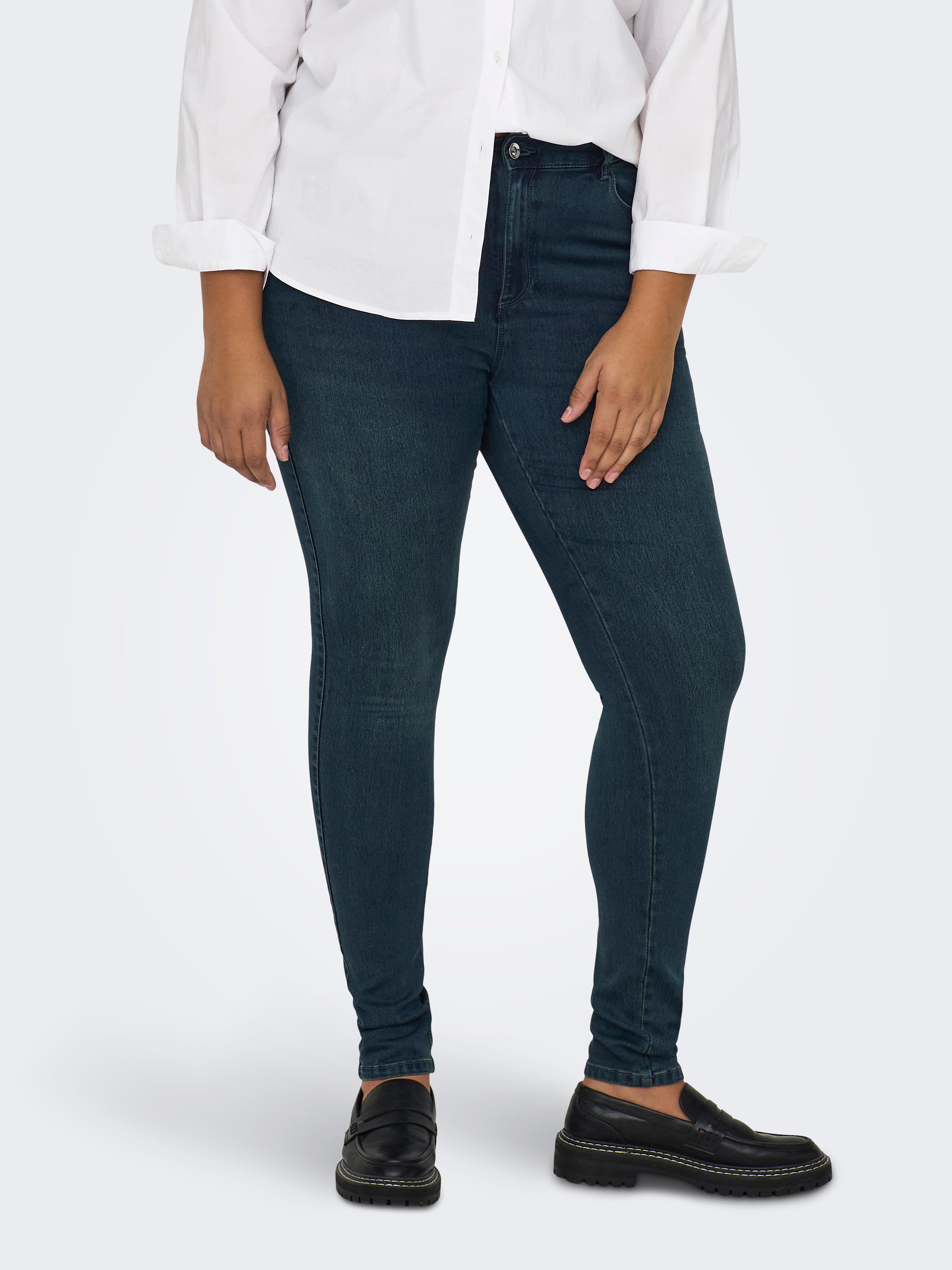 ONLY CARAUGUSTA HW SK DNM JEANS MBD NOOS Jeans dames, blauw (medium blue denim), 42W / 32L