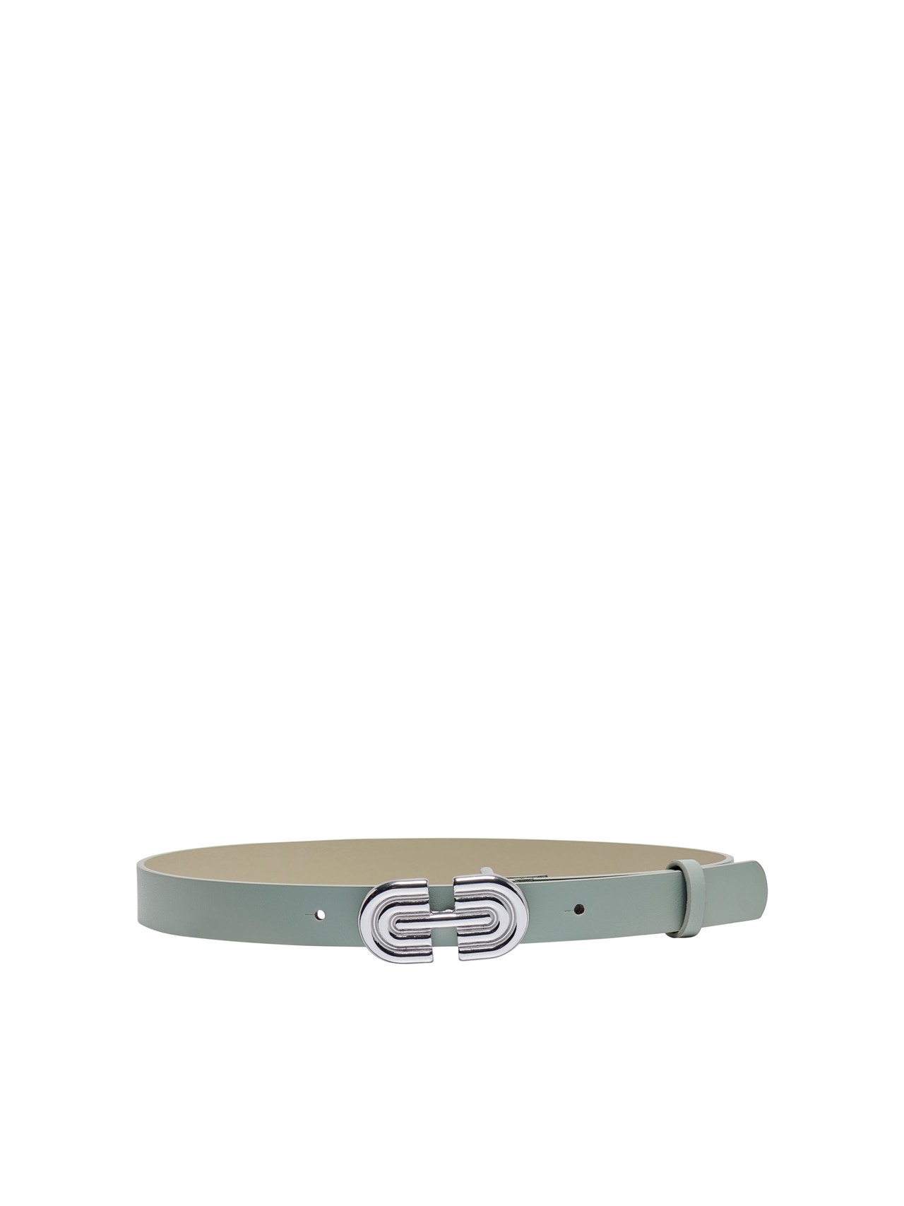 ONLY Faux leather waist belt -Aqua Gray - 15300889