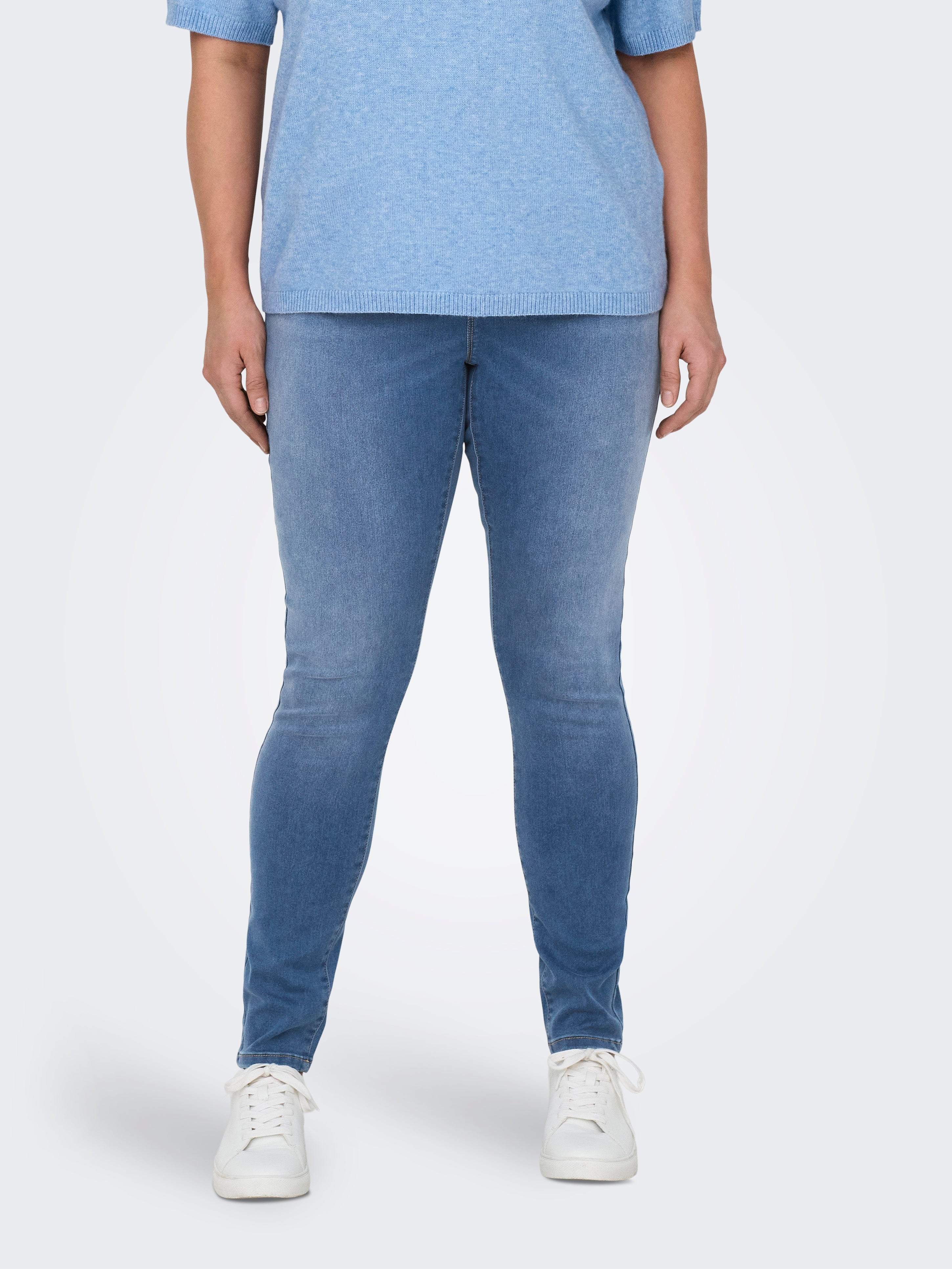 Thumbnail - Caraugusta Hohe Taille Skinny Fit Jeans
