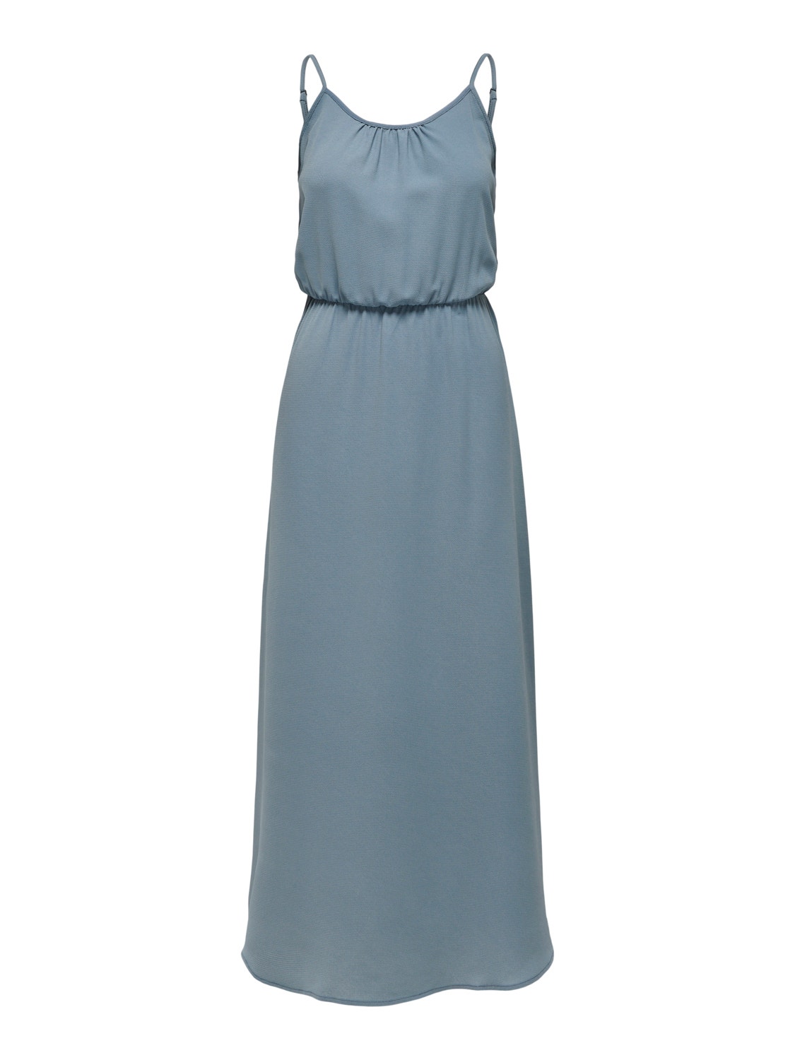 ONLY Vestido largo Corte regular Cuello redondo -Blue Mirage - 15300912