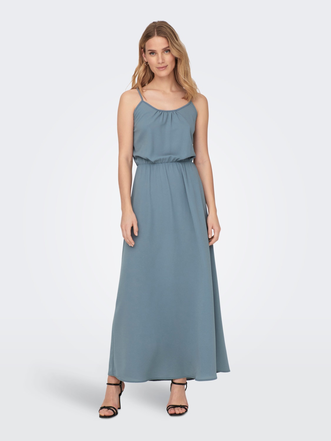 ONLY Regular fit O-hals Lange jurk -Blue Mirage - 15300912