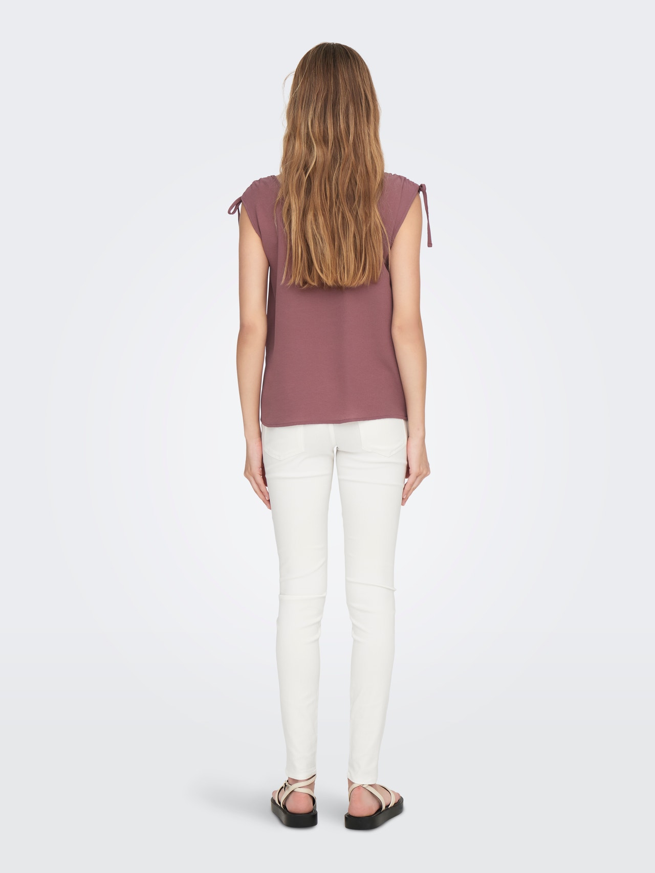 ONLY Regular Fit Round Neck Top -Rose Brown - 15300913