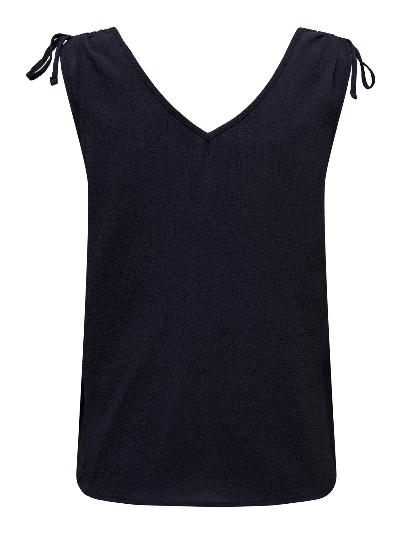 ONLY V-Neck Top With Strap Details -Night Sky - 15300913