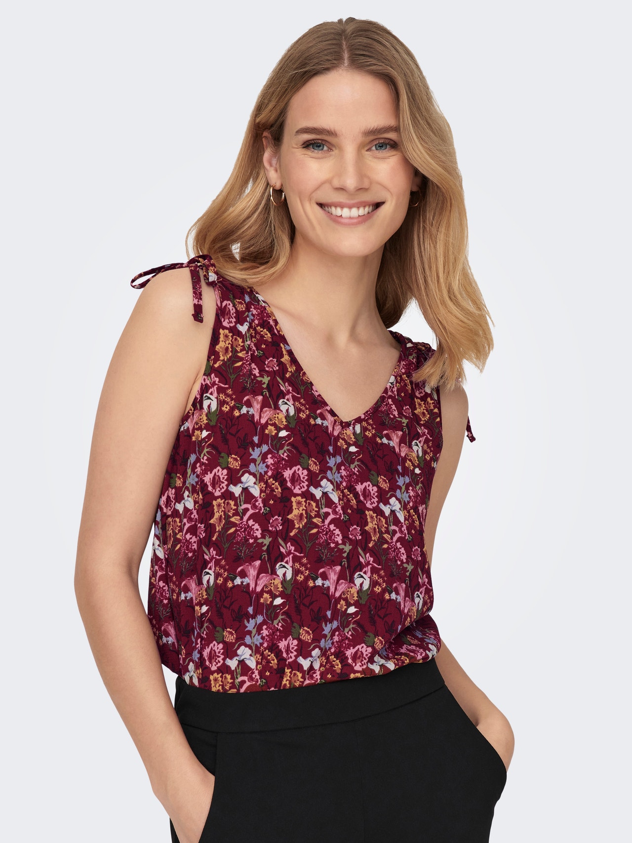 ONLY Tops Regular Fit Col rond -Chocolate Truffle - 15300913