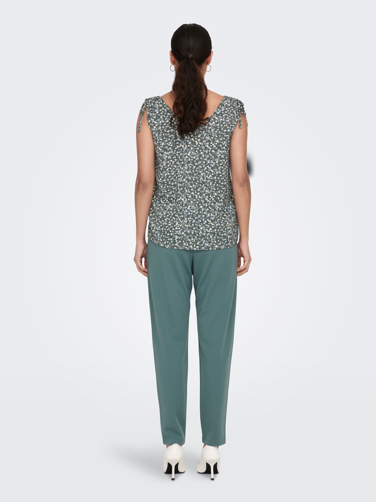 ONLY Regular Fit Round Neck Top -Balsam Green - 15300913
