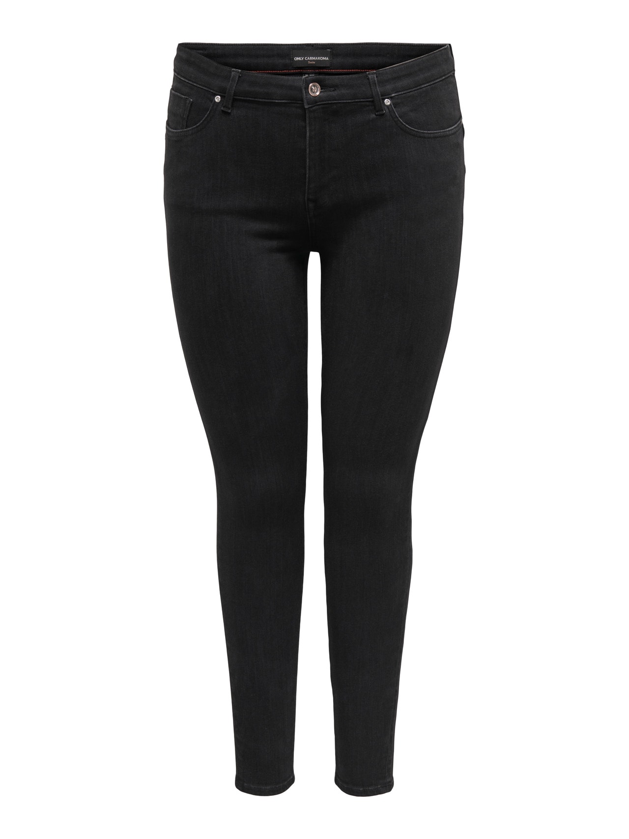 ONLY Jeans Skinny Fit Taille moyenne -Black Denim - 15300948