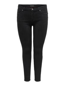 ONLY Skinny Fit Mid waist Jeans -Black Denim - 15300948