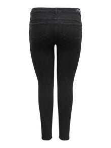 ONLY Skinny Fit Medelhög midja Jeans -Black Denim - 15300948