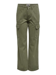 ONLY Loose fit cargo pants with high waist -Kalamata - 15300976