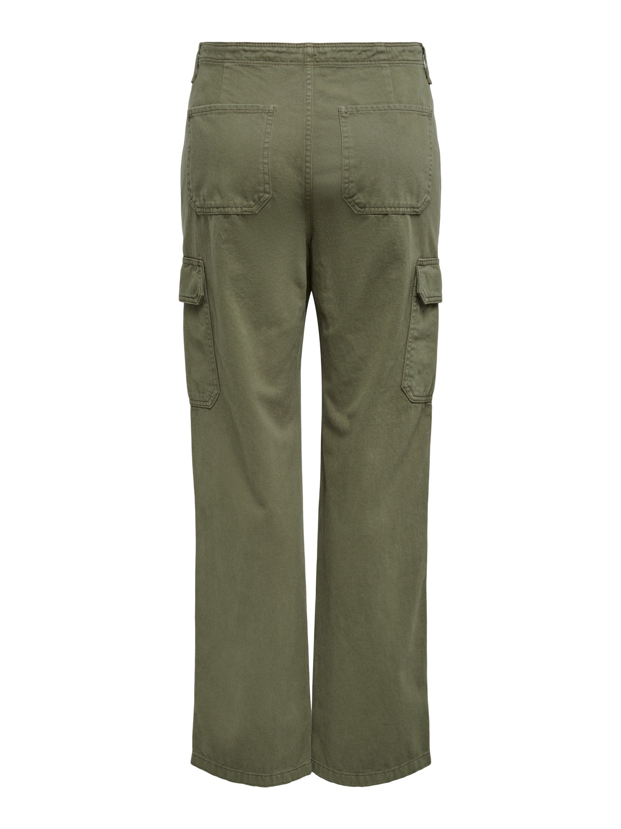 ONLY Loose fit cargo pants with high waist -Kalamata - 15300976