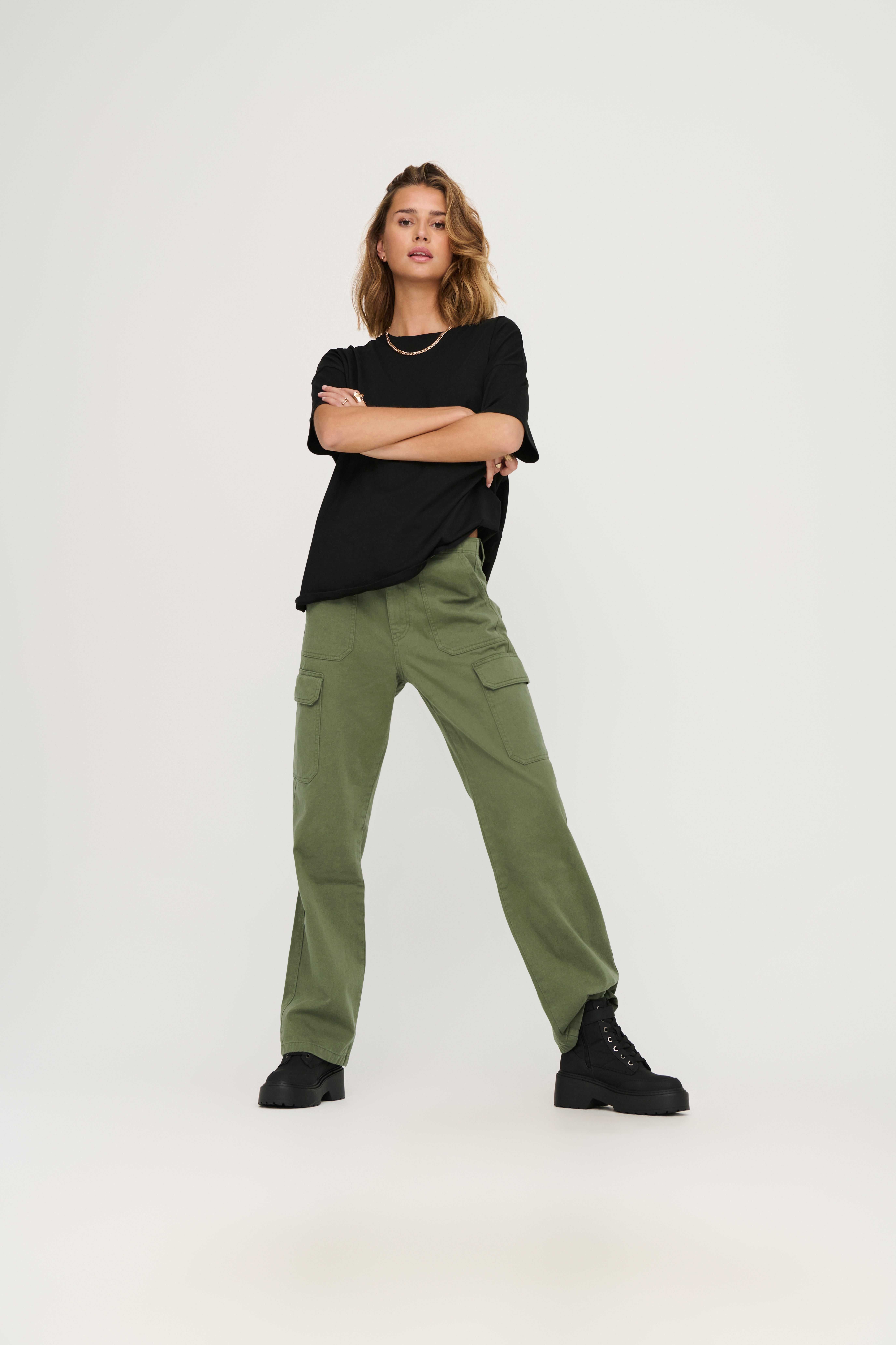 Buy Green Trousers & Pants for Women by Koton Online | Ajio.com