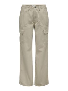 ONLY Loose Fit High waist Trousers -Silver Lining - 15300976