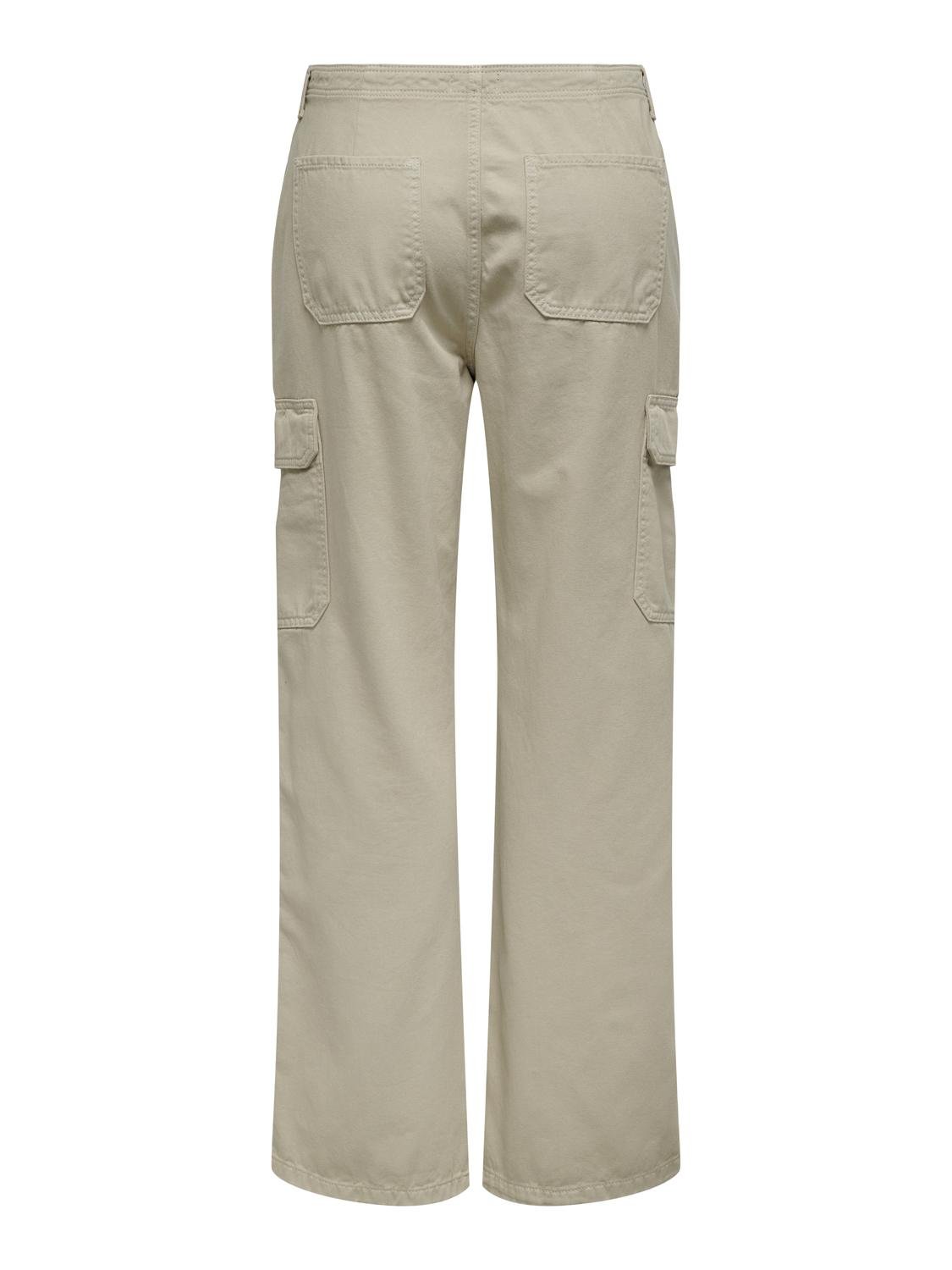 ONLY cargo pants with high waist -Silver Lining - 15300976
