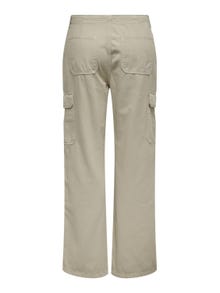 ONLY Loose Fit High waist Trousers -Silver Lining - 15300976