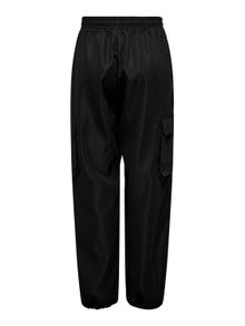 ONLY Pantalons cargo Regular Fit Élastique -Black - 15301004