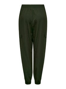 ONLY Pantalons cargo Regular Fit Taille haute Manches volumineuses -Forest Night - 15301008