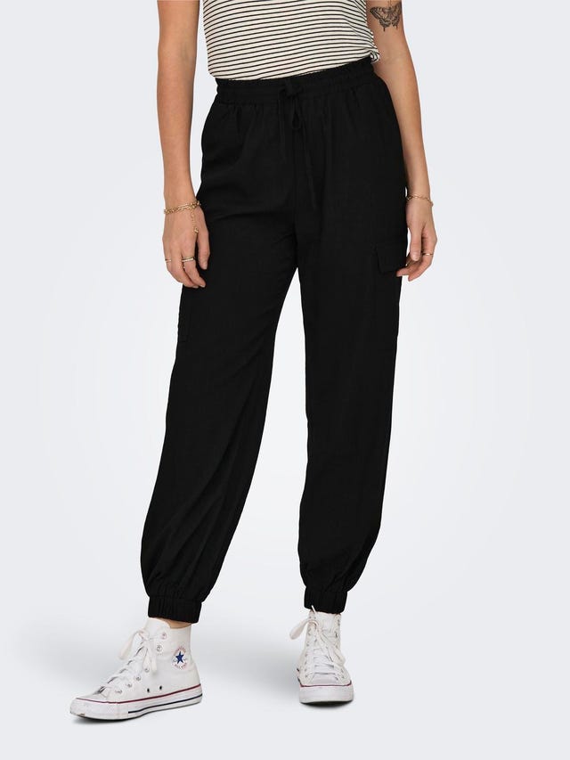 ONLY Cargo trousers with high waist - 15301008