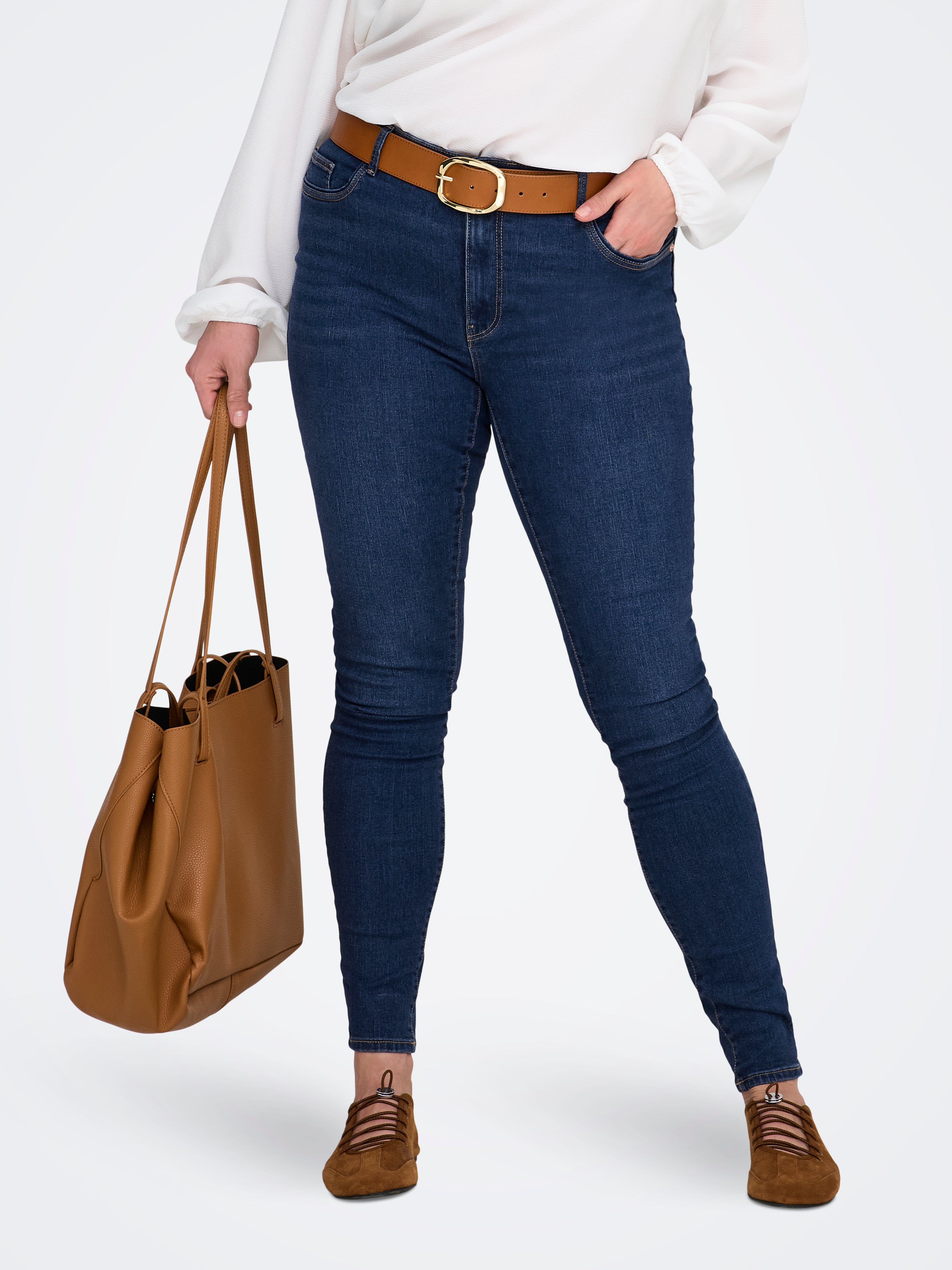 Carsally Mittlere Taille Skinny Fit Jeans
