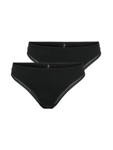 ONLY Niedrige Taille Unterhose -Black - 15301149