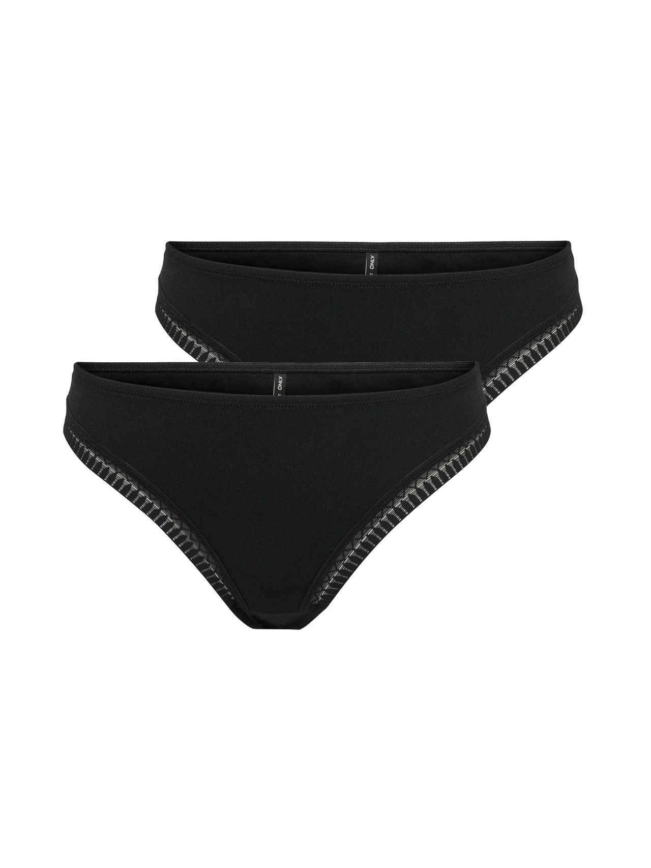 ONLY Slips Taille basse -Black - 15301149